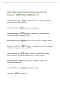 WGU D322 Introduction to IT Exam Questions &&NewLine;Answers &ndash; 2026 Update &vert; 100&percnt; Correct&NewLine;Information Technology -The technology used in creating&comma; maintaining&comma;&NewLine;and making information accessible&period;&NewLine;IT Professional Roles -Administration and Support&NewLine;System Admini