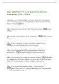 WGU C182 Intro To IT Exam Questions & Answers &ndash;&NewLine;2026 Update &vert; 100&percnt; Correct&NewLine;Marcus has a summer job working at a real estate agency&period; He is entering client&NewLine;addresses into the company's computer system&period; At which state of the DIKW is&NewLine;Marcus working