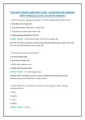 TCEQ OSSF LICENSE EXAM STUDY GUIDE &vert; QUESTIONS AND ANSWERS&comma; MATH FORMULAS&comma; & SITE EVALUATION ANSWERS