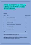 PORTAGE LEARNING MATH 110