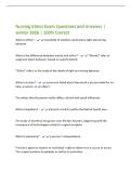 Nursing Ethics Exam Questions and Answers &vert;&NewLine;winter 2026 &vert; 100&percnt; Correct
