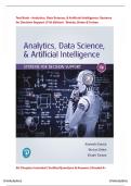 Test Bank &ndash; Analytics&comma; Data Science&comma; & Artificial Intelligence&colon; Systems for Decision Support &lpar;11th Edition&rpar;&NewLine;Sharda&comma; Delen & Turban &vert; Complete Coverage &vert; Exam-Ready &vert; Rated A&plus;