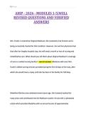 AHIP - 2026 - MODULES 1-5&vert;WELL&NewLine;REVISED QUESTIONS AND VERIFIED&NewLine;ANSWERS