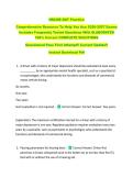 NRCME DOT Practice &NewLine;Comprehensive Resource To Help You Ace 2026-2027 Exams &NewLine;Includes Frequently Tested Questions With ELABORATED &NewLine;100&percnt; Correct COMPLETE SOLUTIONS &NewLine;Guaranteed Pass First Attempt&excl;&excl; Current Update&excl;&excl; &NewLine;Instant Download Pdf