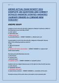 ARDMS ACTUAL EXAM NEWEST 2024 &NewLine;COMPLETE 100 QUESTIONS AND CORRECT &NewLine;DETAILED ANSWERS &lpar;VERIFIED ANSWERS&rpar; &NewLine;&vert;ALREADY GRADED A&plus;&vert;&vert;BRAND NEW &NewLine;VERSION&excl;&excl; 