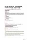 BSN HESI 266 Med Surg Exam Questions & Correct Answers With Rationales&comma; 100&percnt; Guaranteed Pass &vert;&vert; Complete A&plus; Guide - Nightingale&NewLine;