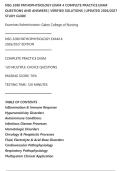 NSG 3280 PATHOPHYSIOLOGY EXAM 4 COMPLETE PRACTICE EXAM&NewLine;QUESTIONS AND ANSWERS &vert; VERIFIED SOLUTIONS &vert; UPDATED 2026&sol;2027&NewLine;STUDY GUIDE