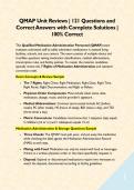 QMAP Comprehensive Exam BUNDLE  &vert;  Questions and Correct Answers with Complete Solutions &vert; 100&percnt; Correct