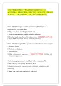 NPS PHLEBOTOMY EXAM QUESTIONS AND&NewLine;ANSWERS &vert; VERIFIED ANSWERS &vert; NEWEST UPDATE&NewLine;2026&sol;2027 &vert; GRADED A&plus; &vert; GUARANTEED PASS&period;
