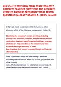 UHC Cert 26 TEST BANK FINAL EXAM 2026-2027 &NewLine;COMPLETE EXAM SET QUESTIONS AND ACCURATE &NewLine;VERIFIED ANSWERS FREQUENTLY MOST TESTED &NewLine;QUESTIONS &vert;ALREADY GRADED A&plus;&vert;100&percnt; passed&excl;&excl; 
