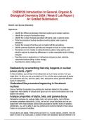 CHEM120&colon; Introduction to General&comma; Organic&comma; and Biological Chemistry 2024 &ndash; Week 6 Lab Report &lpar;A&plus; Graded Submission&rpar;