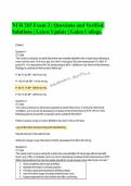NUR 265 Exam 3 &vert; Questions and Verified Solutions &vert; Latest Update &vert; Galen College&period;