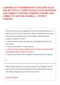 AAID COMPREHENSIVE TEST BANK EXAM