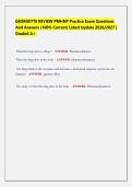 GEORGETTE PMHNP Practice Exam Questions&NewLine;And Answers &lpar;100&percnt; Correct&rpar; Latest Update 2026&sol;2027 &vert;&NewLine;Graded A&plus;&period;