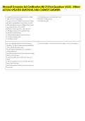 Microsoft Dynamics 365 Certification MB-310 Test Questions V8&period;02 &vert; Killtest &NewLine;ACTUAL UPDATED QUESTIONS AND CORRECT ANSWERS 