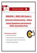 NSG 530 &lpar;Exams 1 &ndash; 4&rpar; &ndash; Complete Package Bundle &lpar;PDF&rpar;