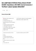 GM ASEP E&E SYSTEMS FINAL EXAM STUDY&NewLine;GUIDE &vert; Questions with 100&percnt; Correct Answers &vert;&NewLine;Verified &vert; Latest Update 2026&sol;2027