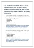 PHIL 447N Week 4 Midterm Quiz &lpar;Version 2&rpar; &NewLine;Questions With Correct Answers &lpar;Verified &NewLine;Answers&rpar; Plus Rationales 2026 Q&A &vert; Instant &NewLine;Download Pdf A&plus; Grade Guarantee Verified By &NewLine;Professionals 