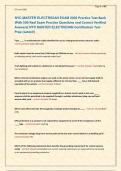 NYC MASTER ELECTRICIAN EXAM 2026 Practice Test Bank With 500 Real Exam Practice Questions and Correct Verified &NewLine;Answers&vert; NYC MASTER ELECTRICIAN Certification Test &NewLine;Prep &lpar;Latest&excl;&rpar; &NewLine;