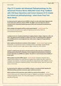 Wgu D115 master set-Advanced Pathophysiology for the Advanced Practice Nurse 2026&sol;2027 Exam Prep TestBank with 350 Exam Questions and Correct Answers D115 master set-Advanced pathophysiology  Latest Exam Prep Test &NewLine;Bank &lpar;New&excl;&rpar; &NewLine;