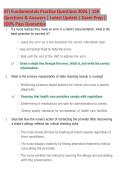 ATI Fundamentals Practice Review 2026 &vert; 158 Practice Questions with Rationales & Comprehensive Study Guide