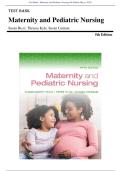 Test Bank - Maternity and Pediatric Nursing&comma; 5th Edition&period; by Susan Ricci&comma; Terri Kyle&comma; Susan Carman&period; Chapter 1-51&vert;&NewLine;All Chapters Covered&vert; 100&percnt; verified Answers&vert; Latest Edition 2025&vert;2026 ISBN-9781975220419