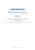 Examenfocus &vert; Inleiding Bedrijfskunde en management &vert; UGent 