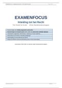 Examenfocus Inleiding tot het Recht &vert; UGent 