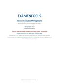 Examenfocus Human Resource Management &vert; UGent 