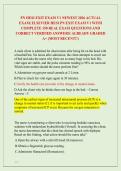 PN HESI EXIT EXAM V1 NEWEST 2026 ACTUAL &NewLine;EXAM&vert; ELSEVIER HESI PN EXIT EXAM V1 WITH &NewLine;COMPLETE 150 REAL EXAM QUESTIONS AND &NewLine;CORRECT VERIFIED ANSWERS&sol; ALREADY GRADED &NewLine;A&plus; &lpar;MOST RECENT&excl;&excl;&rpar; 
