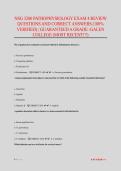 NSG 3280 PATHOPHYSIOLOGY EXAM 4 REVIEW QUESTIONS AND CORRECT ANSWERS &lpar;100&percnt; VERIFIED&rpar; &vert; GUARANTEED A GRADE &not;-GALEN COLLEGE &lpar;MOST RECENT&excl;&excl;&excl;&rpar;