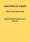 CanFitPro FIS Theory Exam Study Guide &vert; Complete Questions with Verified Answers &vert; 2026&sol;2027 Edition &vert; Graded A&plus;