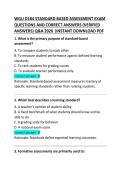 &NewLine;WGU D184 Standard-Based Assessment Exam Questions and Correct Answers