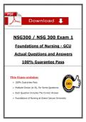NSG 300 &lpar;Exams 1 &ndash; 4&rpar; &ndash; Complete Package Bundle &lpar;PDF&rpar;