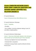 CS6250 COMPUTER NETWORK EXAM 2&NewLine;EXAM SCRIPT COMPLETE QUESTIONS AND&NewLine;ANSWERS EXPERT CERTIFIED FULL&NewLine;SOLUTION GRADED A&plus;&NewLine;