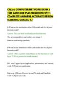 CS6250 COMPUTER NETWORK EXAM 2&NewLine;TEST BANK 200 PLUS QUESTIONS WITH&NewLine;COMPLETE ANSWERS ACCURATE REVIEW&NewLine;MATERIAL GRADED A&plus;