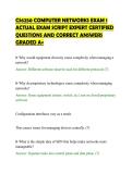 CS6250 COMPUTER NETWORKS EXAM 1&NewLine;ACTUAL EXAM SCRIPT EXPERT CERTIFIED&NewLine;QUESTIONS AND CORRECT ANSWERS&NewLine;GRADED A&plus;