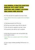 CSLB GENERAL B PRACTICE QUESTIONS&NewLine;BUNDLED TESTS SCRIPT TESTED&NewLine;QUESTIONS AND CORRECT SOLUTIONS&NewLine;VIEW AHEAD PREP UPDATED