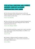 CTCD ACTUAL QUESTIONS AND CORRECT&NewLine;ANSWERS COMPLETE ACCIDENT&NewLine;INVESTIGATION STUDY GUID
