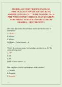 FLORIDA ALF CORE TRAINING EXAM AND &NewLine;PRACTICE EXAM NEWEST 2026 TEST BANK&vert; &NewLine;ASSISTED LIVING FACILITY CORE TRAINING EXAM &NewLine;PREP WITH COMPLETE 550 REAL EXAM QUESTIONS &NewLine;AND CORRECT VERIFIED ANSWERS&sol; ALREADY &NewLine;GRADED A&plus; &lpar;MOST RECENT&excl;&excl;&rpar;