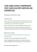 CUPID ADMIN CAR400 COMPREHENSIVE&NewLine;STUDY GUIDE EXAM PREP QUESTIONS AND&NewLine;ANSWERS 2026&NewLine;