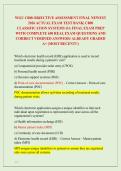 WGU C808 OBJECTIVE ASSESSMENT FINAL NEWEST &NewLine;2026 ACTUAL EXAM TEST BANK&vert; C808 &NewLine;CLASSIFICATION SYSTEMS OA FINAL EXAM PREP &NewLine;WITH COMPLETE 650 REAL EXAM QUESTIONS AND &NewLine;CORRECT VERIFIED ANSWERS&sol; ALREADY GRADED &NewLine;A&plus; &lpar;MOST RECENT&excl;&excl;&rpar; 