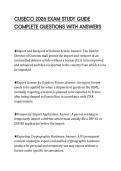 CUSECO 2026 EXAM STUDY GUIDE&NewLine;COMPLETE QUESTIONS WITH ANSWERS&NewLine;
