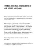 CUSECO 2026 FINAL PAPER QUESTIONS&NewLine;AND VERIFIED SOLUTIONS&NewLine;