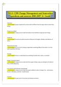WGU C208 Change Management and Innovation Questions and Answers 2026&sol;2027 &vert; A&plus; Grade Business Management Study Guide