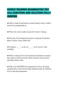 CUSECO TRAINING EXAMINATION TEST&NewLine;2026 QUESTIONS AND SOLUTIONS FULLY&NewLine;VERIFIED&NewLine;