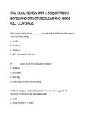 CVA EXAM REVIEW UNIT 4 2026 REVISION&NewLine;NOTES AND STRUCTURED LEARNING GUIDE&NewLine;FULL COVERAGE