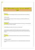 WGU C268 Spreadsheets Questions and Answers 2026&sol;2027 &vert; A&plus; Grade Spreadsheet Applications Study Guide&vert;WGU C268 Spreadsheets &ndash; Final OA Study Guide