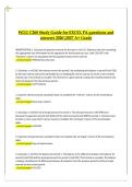 WGU C268 Study Guide for Excel PA Questions and Answers 2026&sol;2027 &vert; A&plus; Grade Spreadsheet Applications Study Guide
