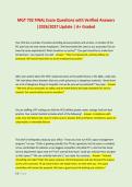 MGT 702 FINAL Exam Questions with Verified Answers &NewLine;&vert;2026&sol;2027 Update &vert; A&plus; Graded 